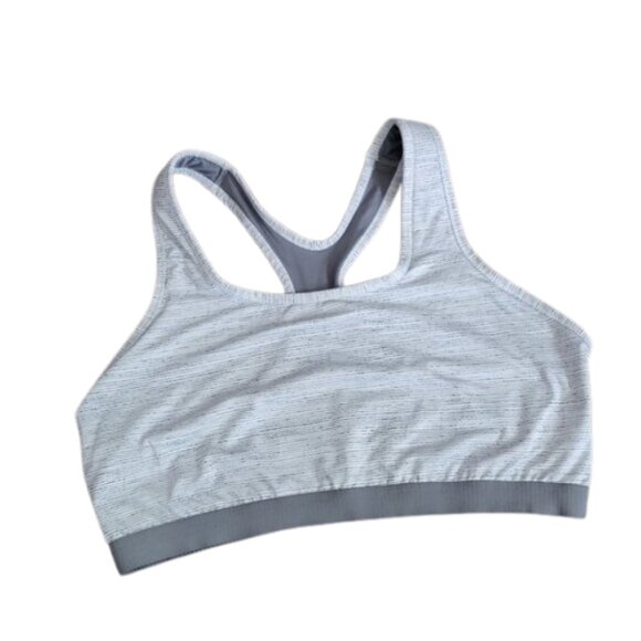 2 Pack Gray Racerback Sports Bra Set Size XXXL 22 Avia Athletic Yoga Gym Workout - Picture 6 of 8